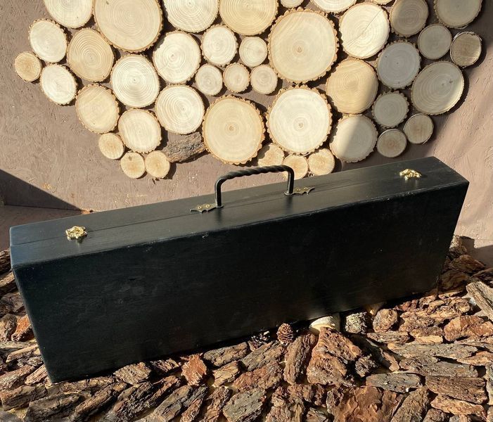 Набір шампурів у дерев&rsquo;яному кейсі &ldquo;Страж&rdquo; 227 фото